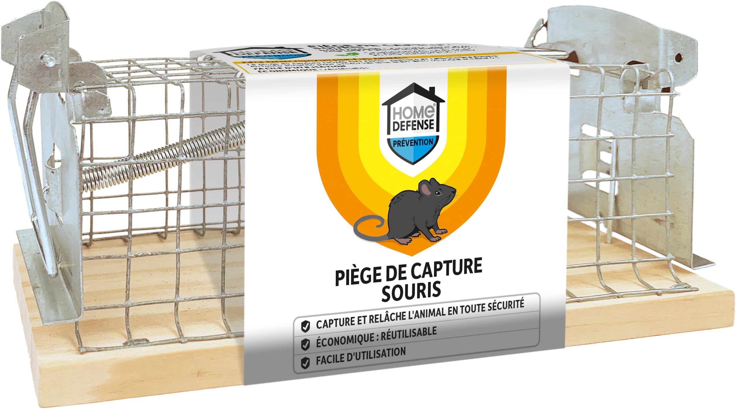 Piège de capture souris cage HDNASSOU réutilisable et sans danger