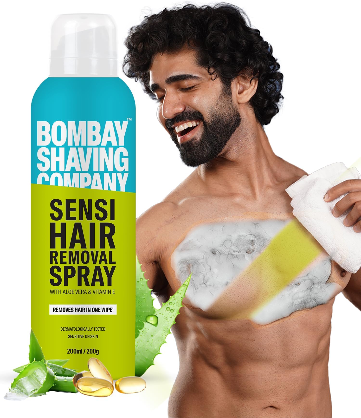 Sensi Hair Removal Spray - 200g | Painless & Irritation Free Spray (200 ml) | For Chest, Arms, Underarms & Legs | Pleasant Smell | Hair Removal Cream Spray