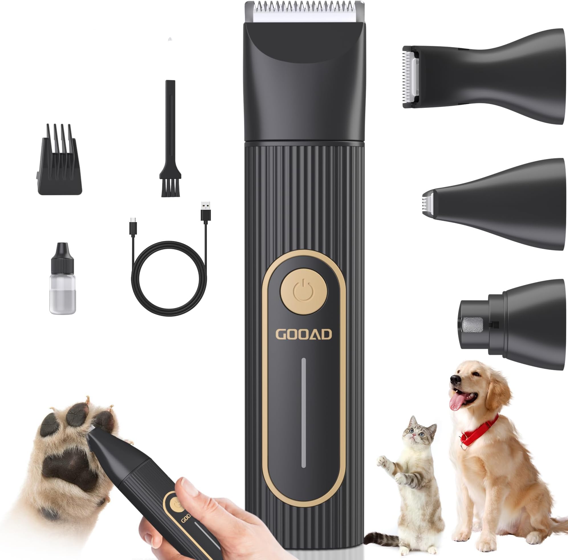 Gooad Dog Clippers Grooming Kit Low NoiseCordless Quiet