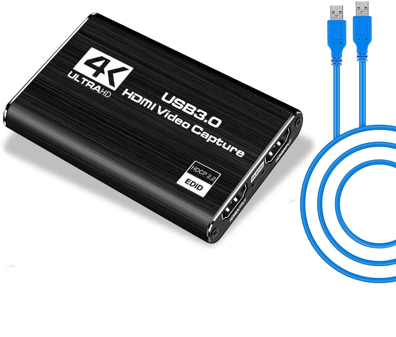 Microware 4K HDMI Game Capture Card, USB 3.0 Audio Video Capture Device with HDMI Loop-Out 1080P 60FPS Live Streaming Game Recorder Device for Windows Linux OS X System/PS4 (B08D9441R8) Amazon Price History, Amazon Price Tracker