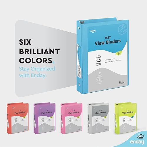 Vista 99 de Carpeta de 3 anillos de 1 pulgada, cubierta transparente de 1 pulgada con 2 bolsillos interiores, carpetas de anillos redondos de colores, en gris