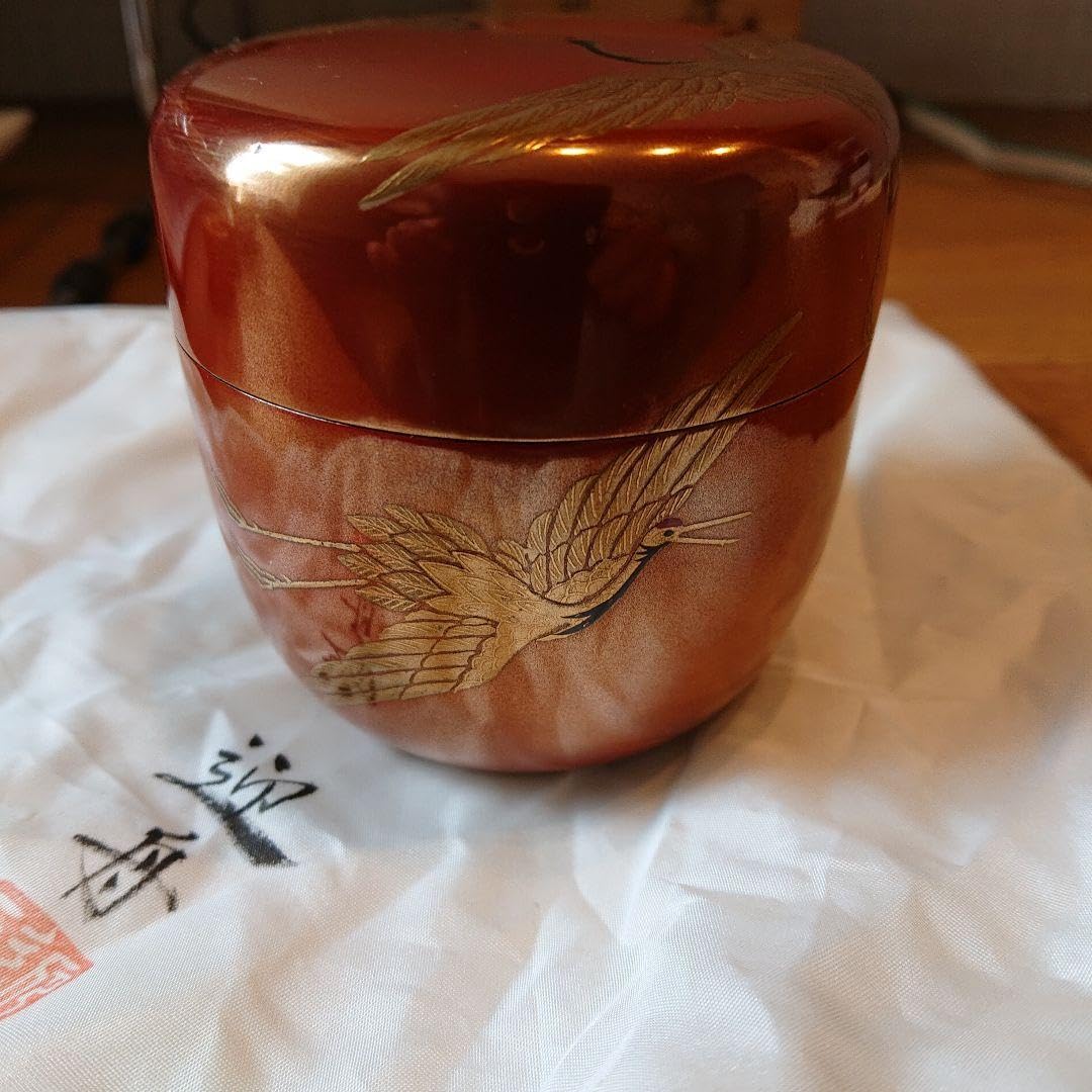 茶道具 大棗 朱金鶴蒔絵 迎舟作 Amazon.co.jp: 茶道具 大棗 朱金鶴蒔絵 迎舟作 : ホーム＆キッチン