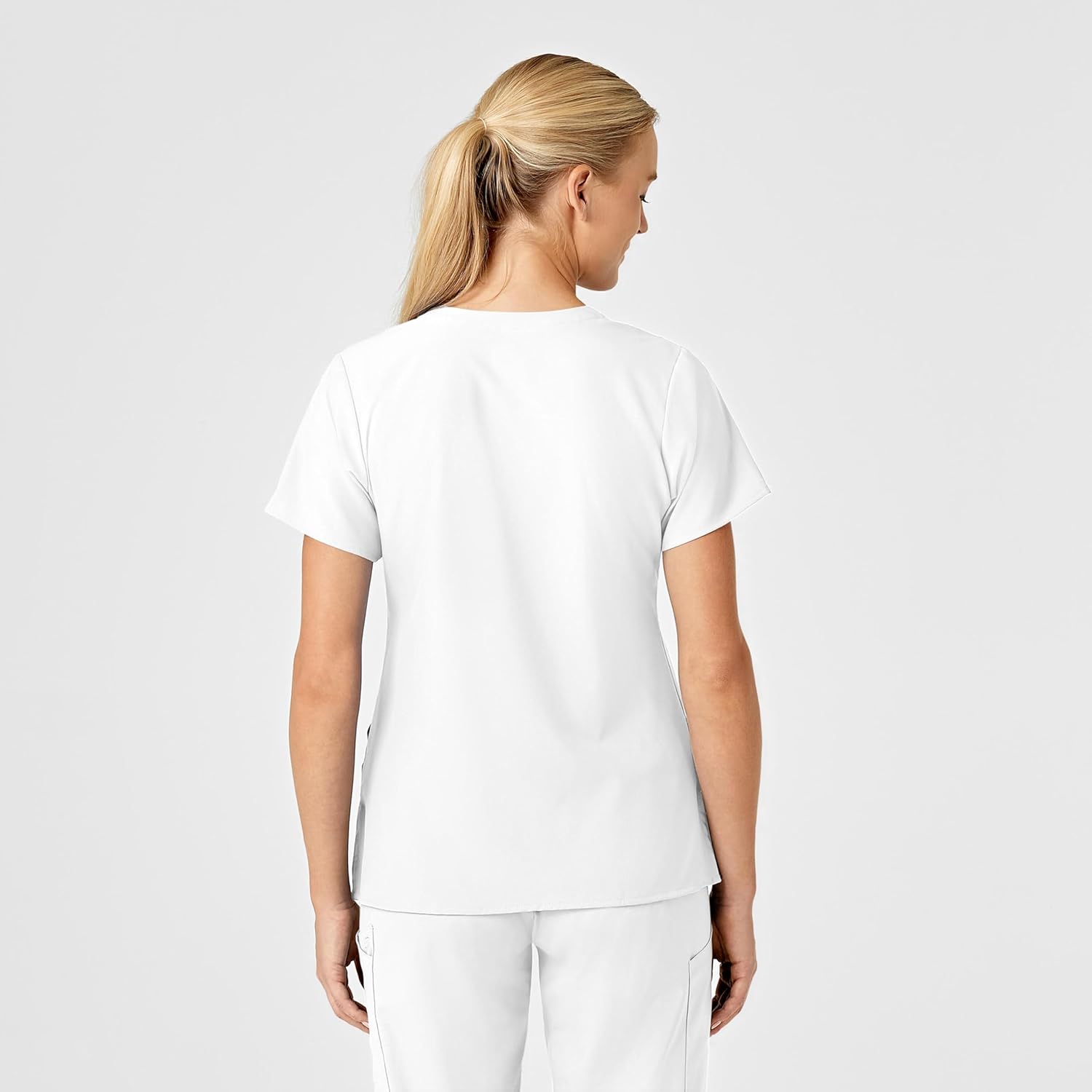 WonderWink Women's Flex-Back Stylized V-Neck Top - Image 4