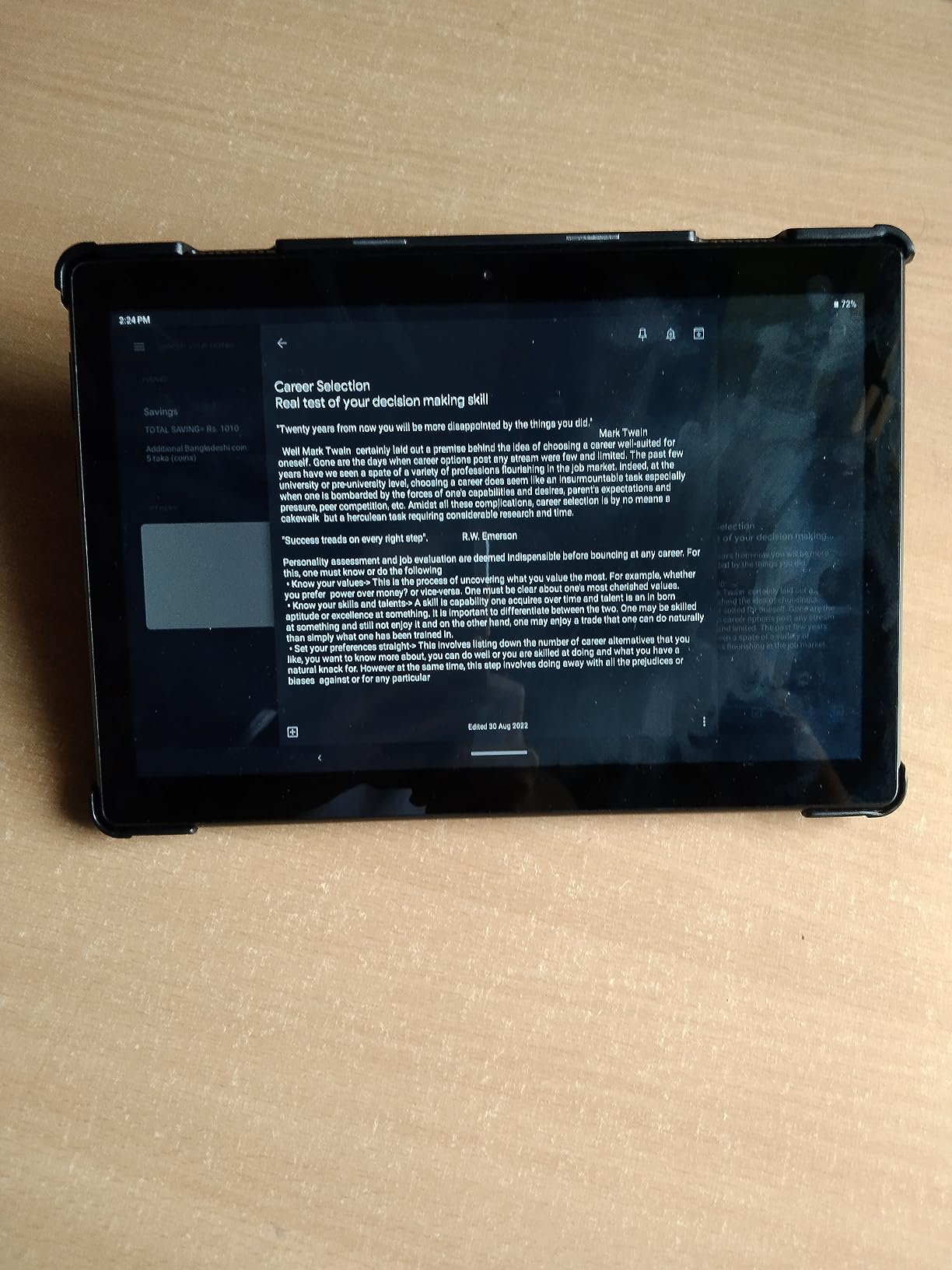 Amazon.in Buy ABOUTTHEFIT Polycarbonate Smart Trifold Hard Back Flip