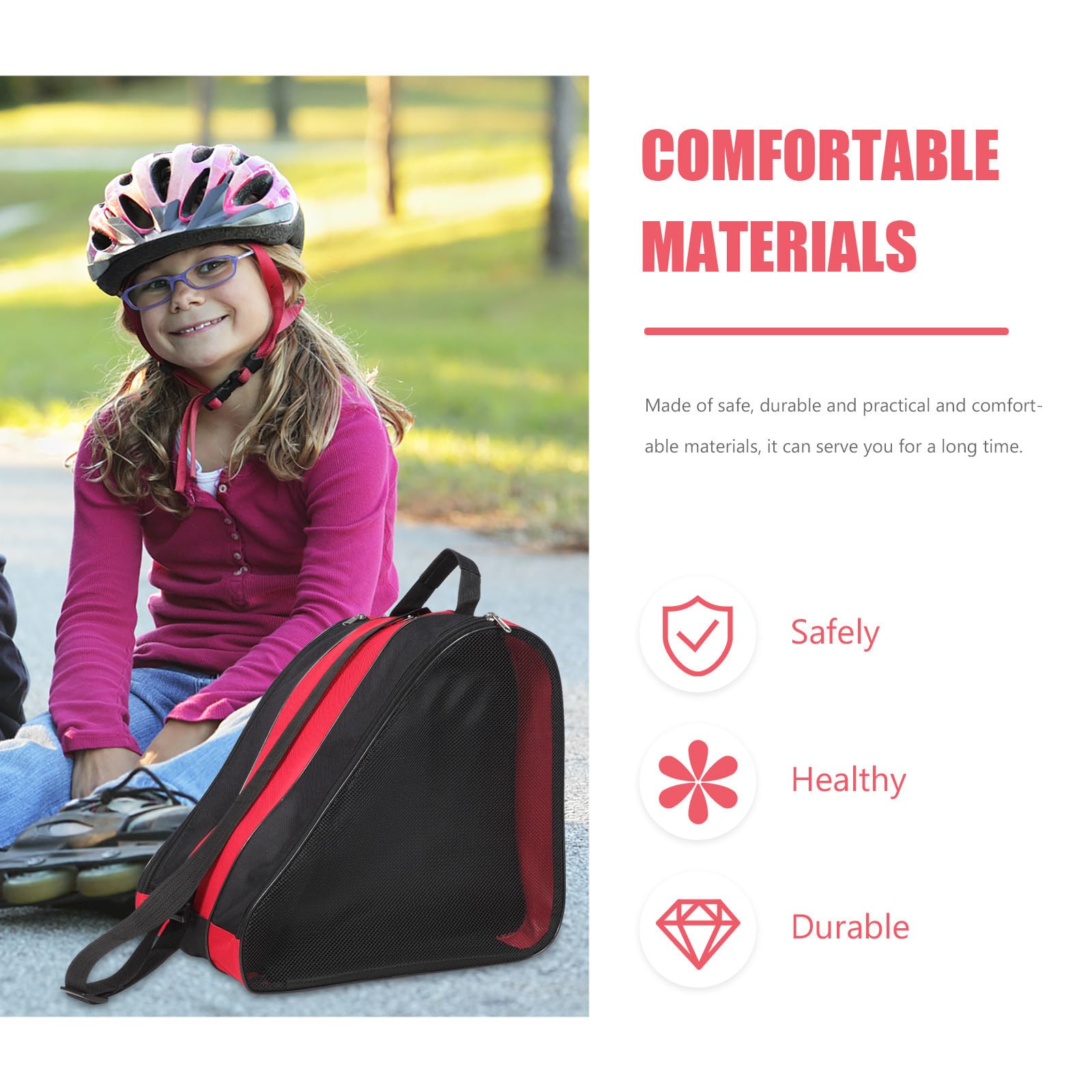 GLEAVI Bolsa para Patines Cuerda para Llevar, de Tela Oxford Resistente, 2 Piezas Reutilizables para Guardar y Transportar Zapatos de Skate