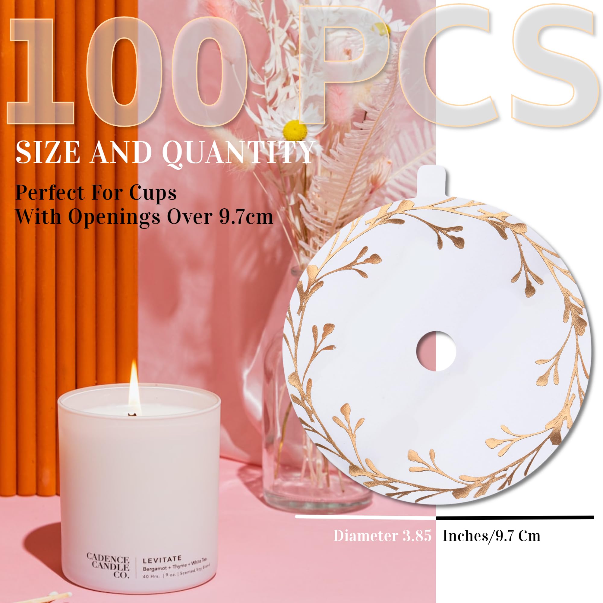 Amazon.com: CDXHOME Candle Dust Covers |100pcs Floral Translucent