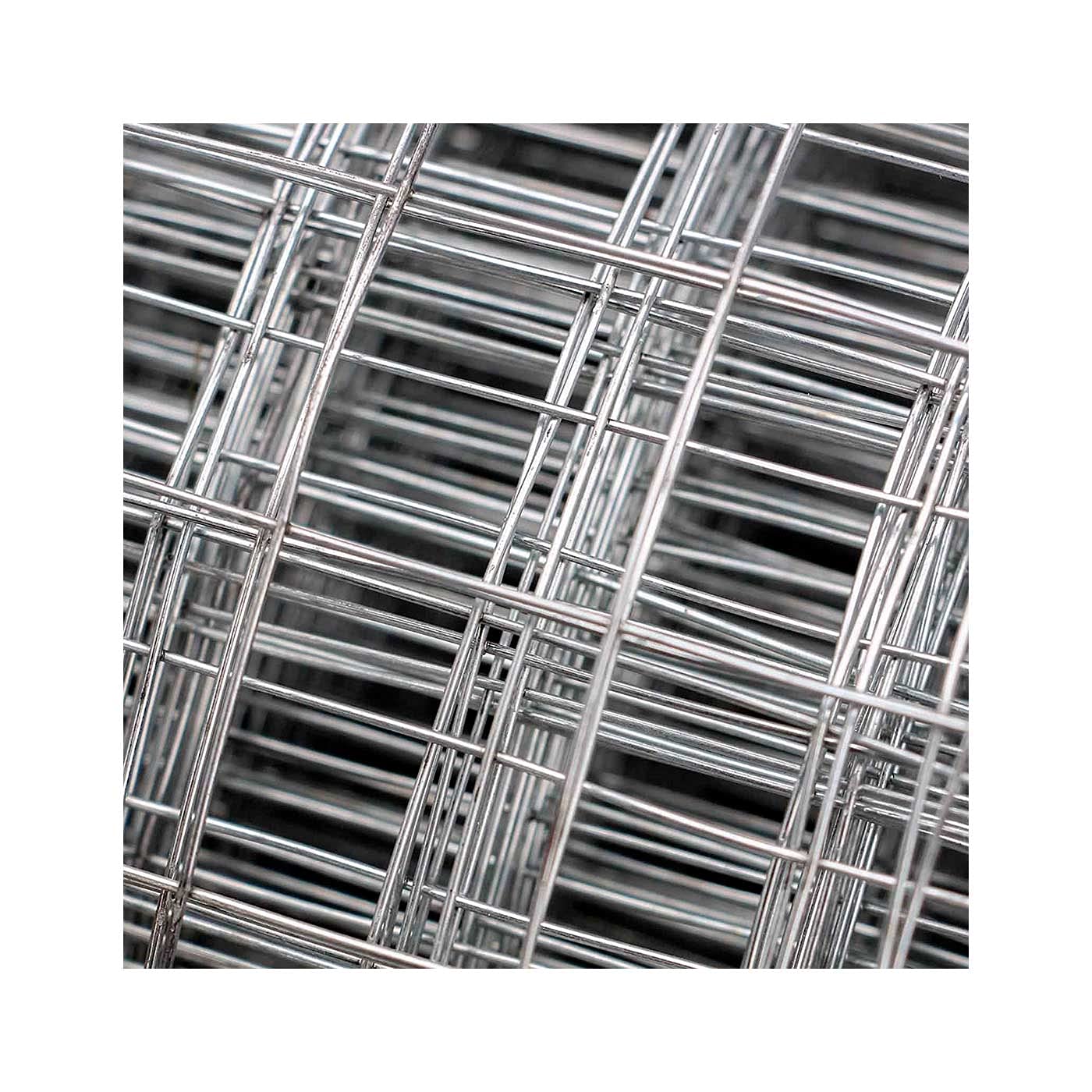 Acan Tradineur - Rollo de Malla metálica galvanizado, Cuadrada, Valla, Cierre de Alambre, cercar jardín, gallinero, finca, Alta Resistencia (Gris - 1,5 x 3 m) — view 3