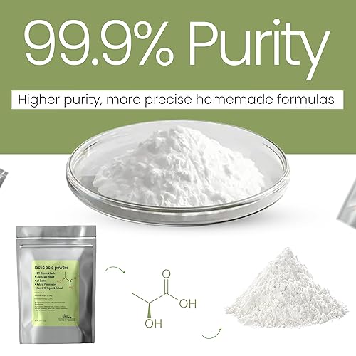 Miniatura 3 de Polvo de ácido láctico en polvo de ácido láctico de grado alimenticio y cosmético, para hidratar la piel, 8 onzas (paquete de 1)