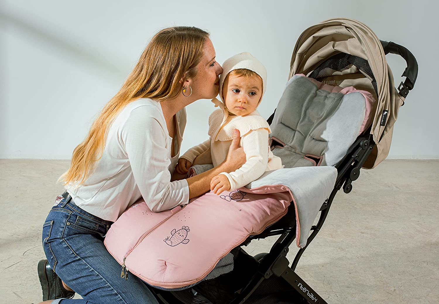 Saco de silla paseo Polar Universal Impermeable polar (Cat Rosa)