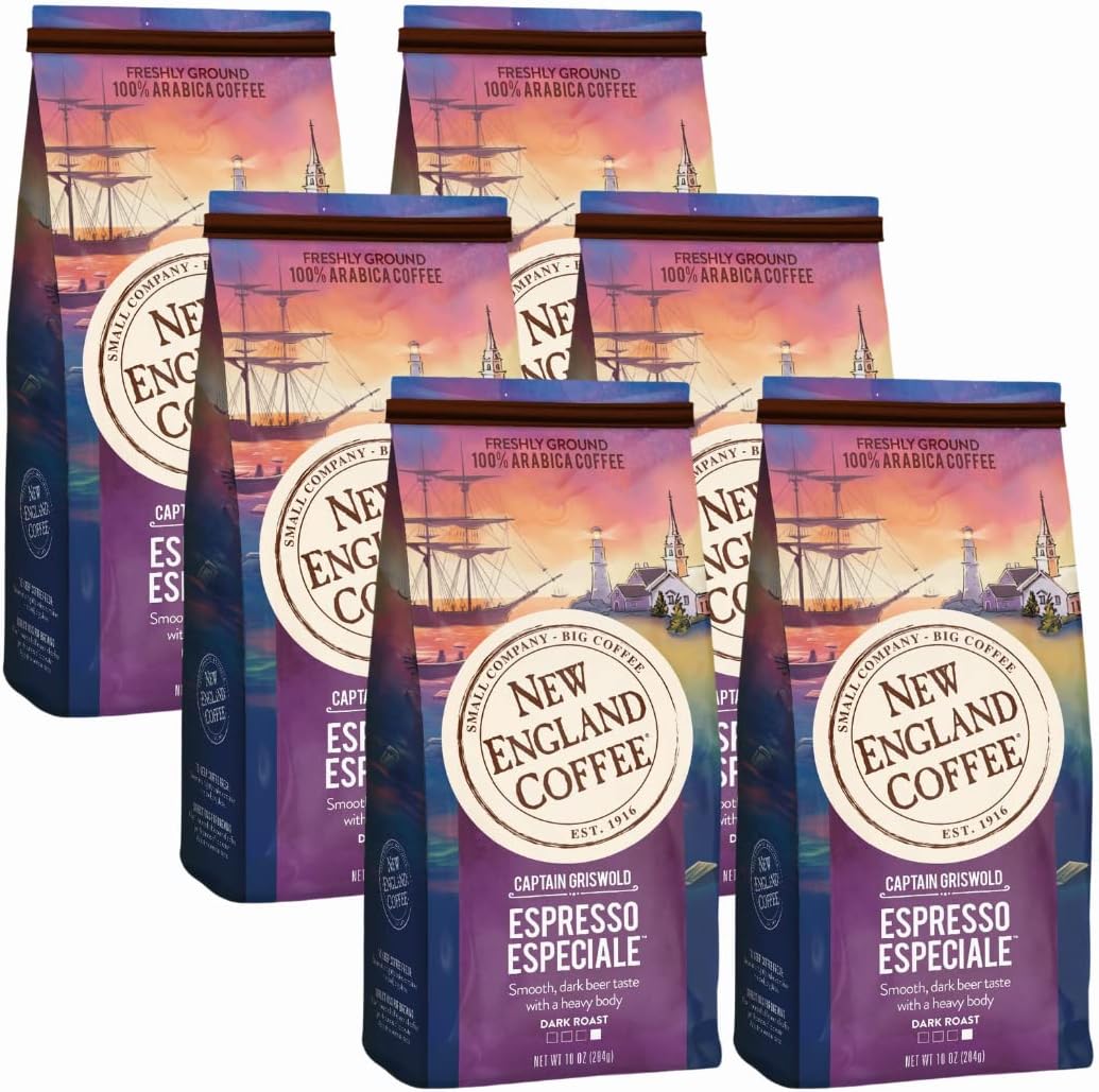 Espresso Especiale Dark Roast Ground Coffee, 10oz Bag (Pack of 6)