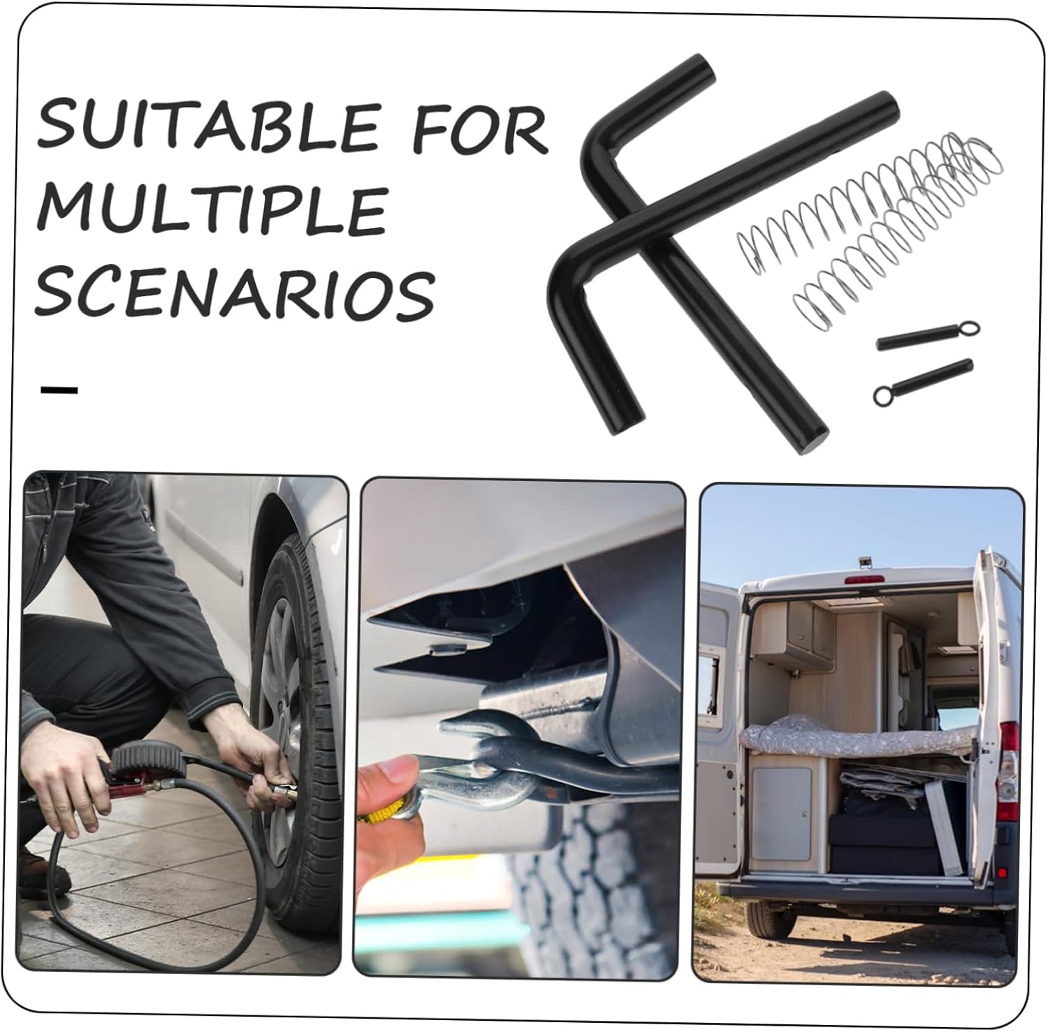 1set Trailer Gate Spring Latch Pin Utility Trailer Accessory for Easy Installation and