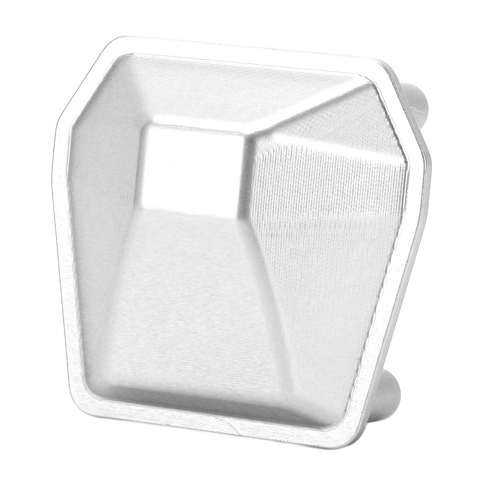 SCX6 Axle Diff Cover, 50x48mm/2.0x1.9in Aluminum Alloy Axle Housing Differential Cover for Axial AXI05000 1/6 RC Crawler Car (Silver)