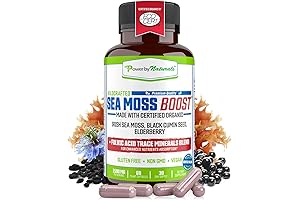 Advanced Sea Moss Plus Capsules with Black Seed Oil and Elderberry
