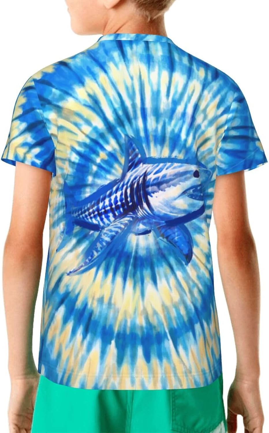 Tie Dye T-Shirts for Kids - Soft Breathable Short Sleeve Tee for Boys & Girls, Hippie Style Summer Top Casual Youth Tops - Image 3