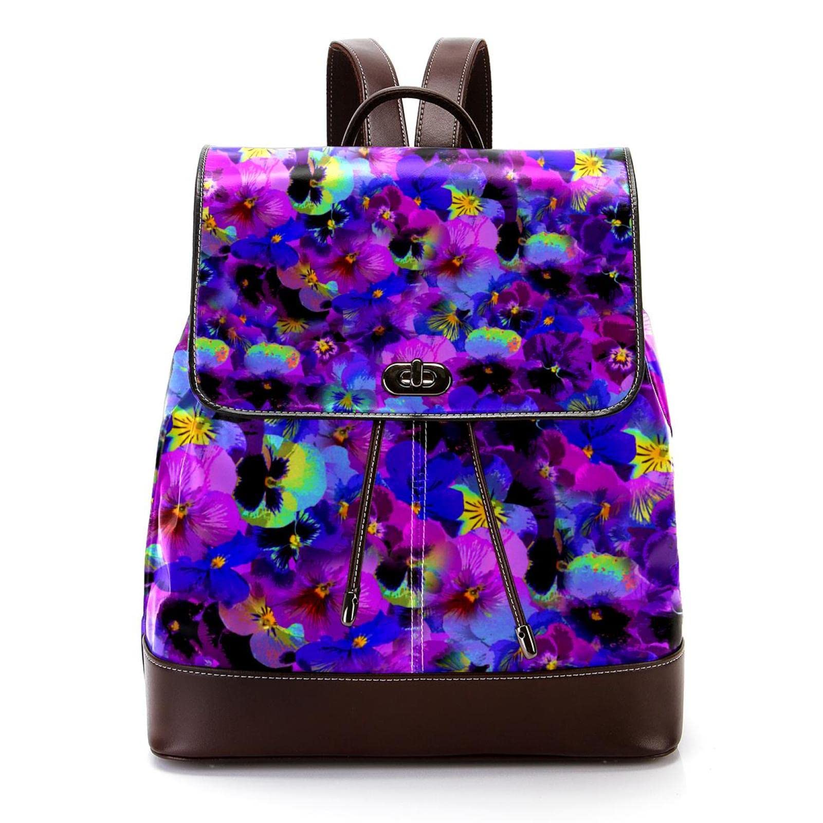 Sac à dos tendance adolescentes similicuir multicolore pour cours et loisirs