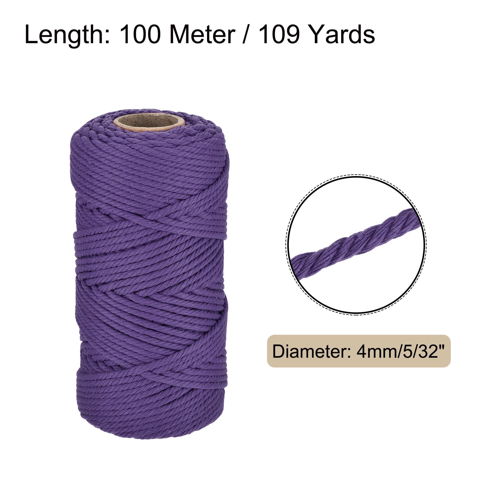 Rebower 5/32 Inch 328 Feet Macrame Cord - Image 2