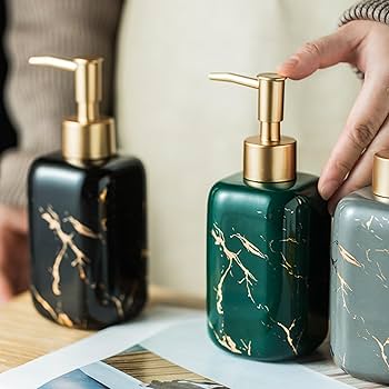 Amazon｜ソープディスペンサー 陶器 台所用洗剤 ボトル 容器 食器用