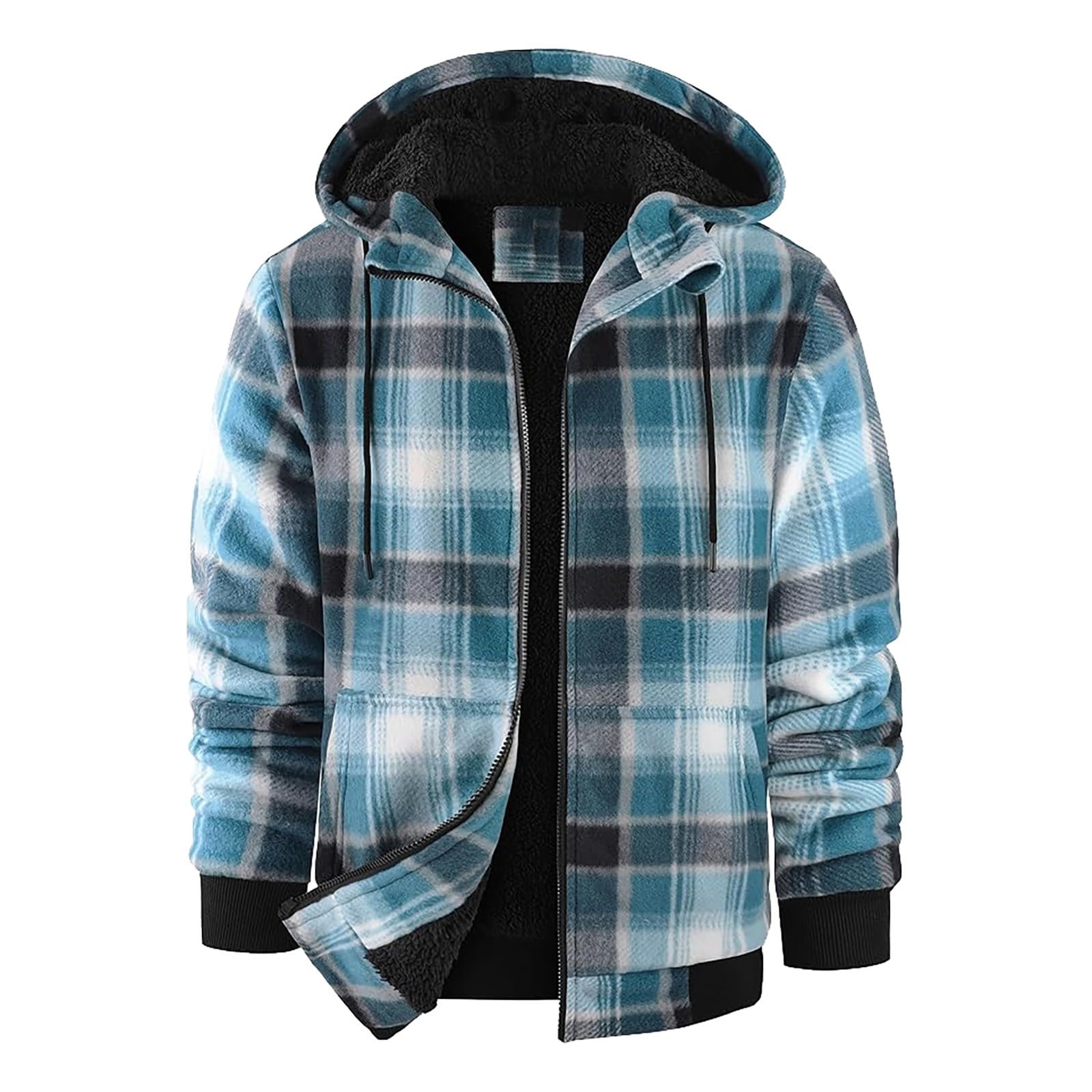 Chaqueta de invierno para hombre, cálida, elegante, forro polar, chaqueta