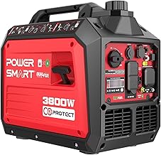 PowerSmart 3800-Watt Portable Inverter Generator with Dual Fuel, CO Protect, 30 amp for RV, Home Use and Emergency Backup