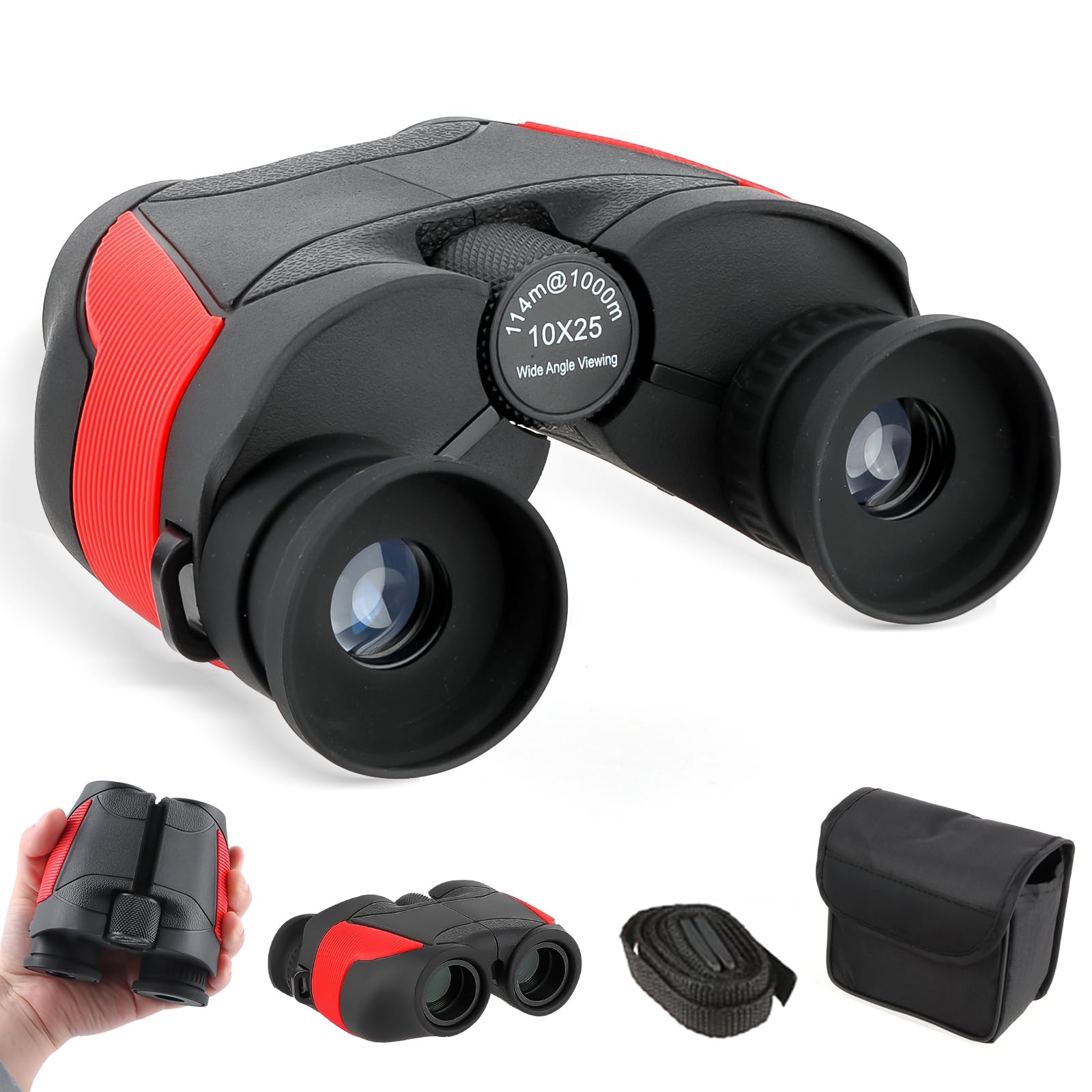 Amazon | FOCUHUNTER 10x25 コンパクト双眼鏡 ケースフォーカス 