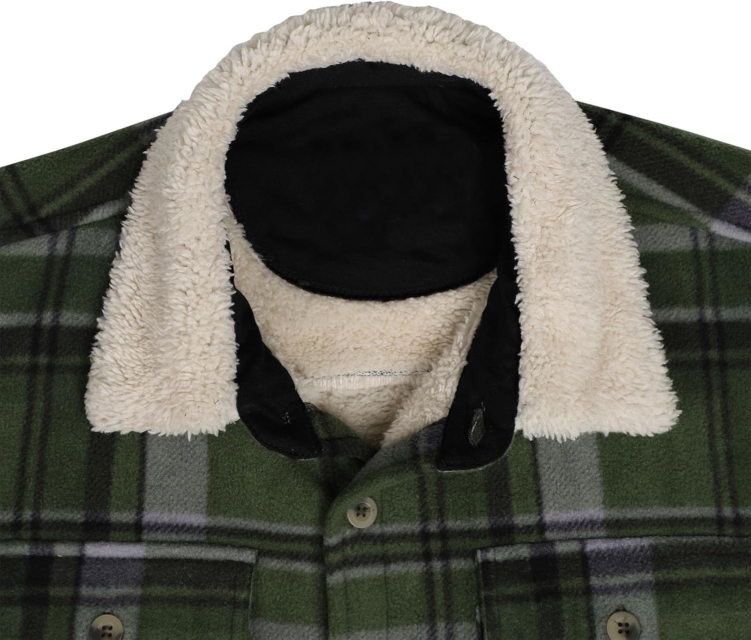 Yasumond Jackets for Men Flannel Zipper Fleece Sweatshirt Heavy Lined Warm Winter Coats Big Tall - Image 7