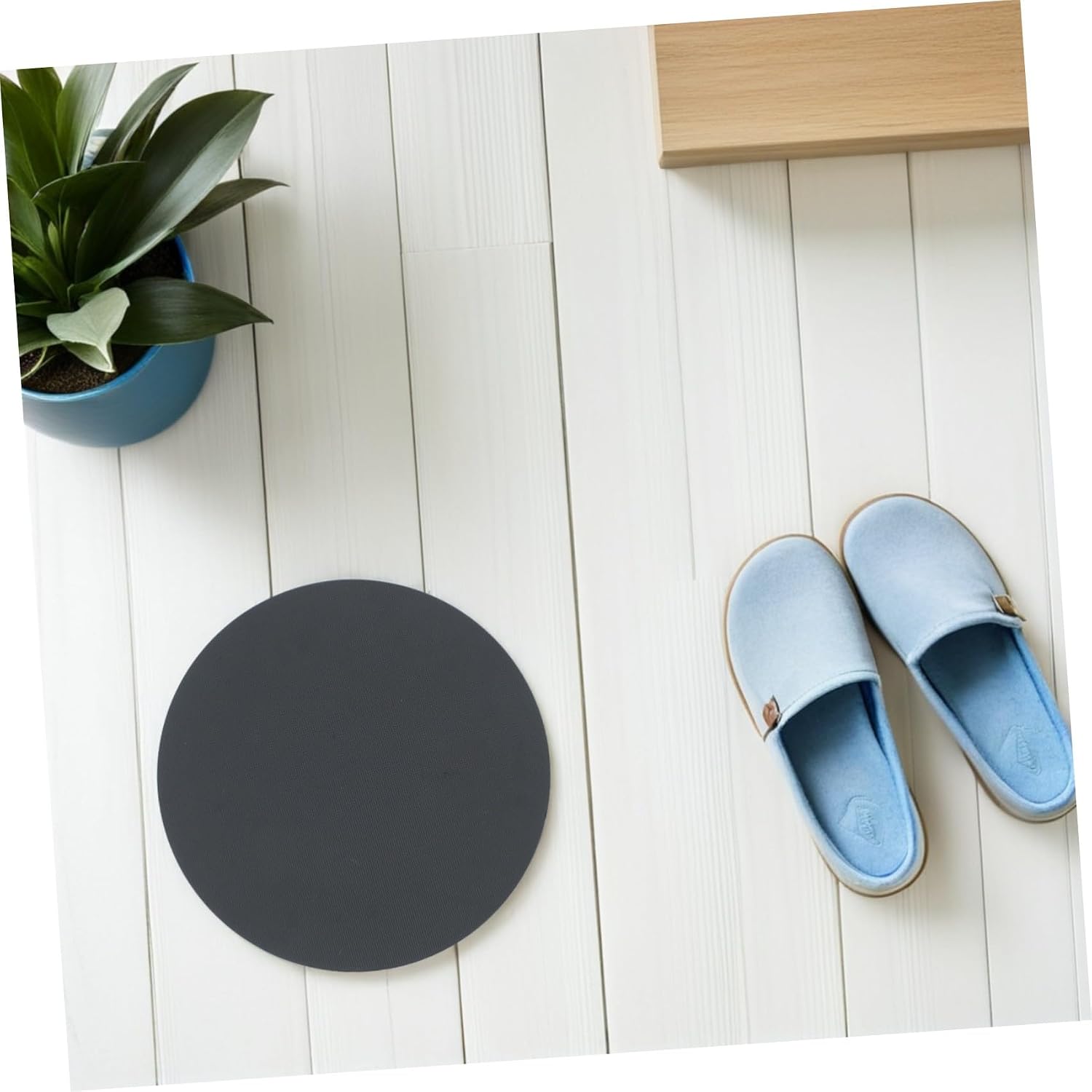 Elderly Transfer Aid Sliding Board and Pivot Turntable 16 Inch Plastic Bed for Wheelchair to Bed Toilet Bathtub Mobility Assistance Black