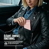 YESIIW Portefeuille minimaliste fin en aluminium style pop-up pour homme avec blocage RFID, pour billets, cartes de crédit et de visite, avec poche pour pièces de monnaie - 7