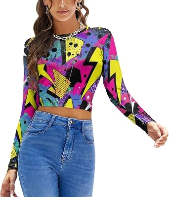 Women Sexy Backless Long Sleeve Tops Slim Fit Crewneck Going Out Tee Shirt