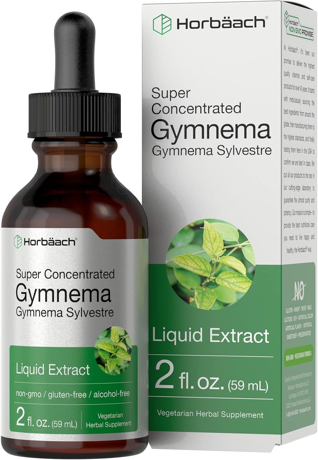 Gymnema Sylvestre Liquid 2 fl oz Alcohol Free Super