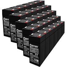 Mighty Max Battery 4 Volt 4.5AH F1 SLA Replacement Battery Compatible with SigmasTek SP4-4.5 - 30 Pack