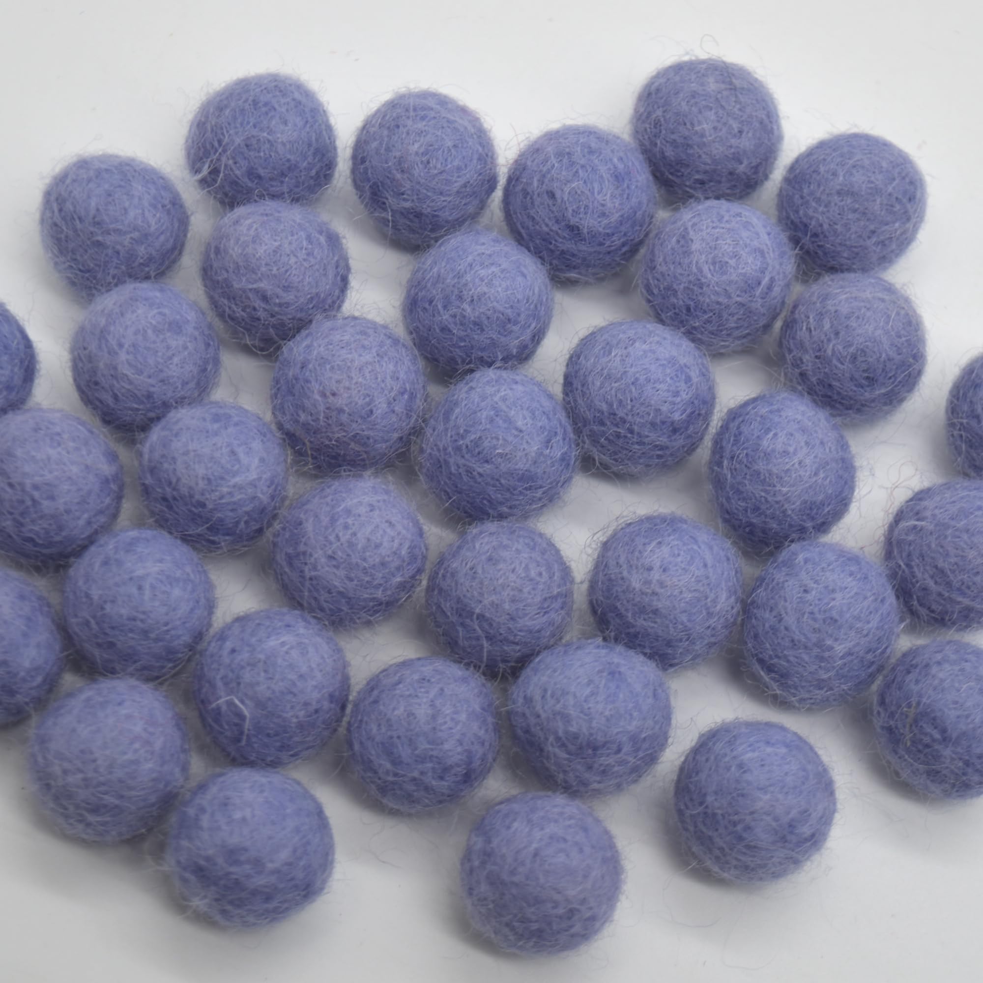 Oriental Direct based in West Yorkshire 100% Wool Felt Balls - 1.5cm - 25 Felt Balls - Iris Purple