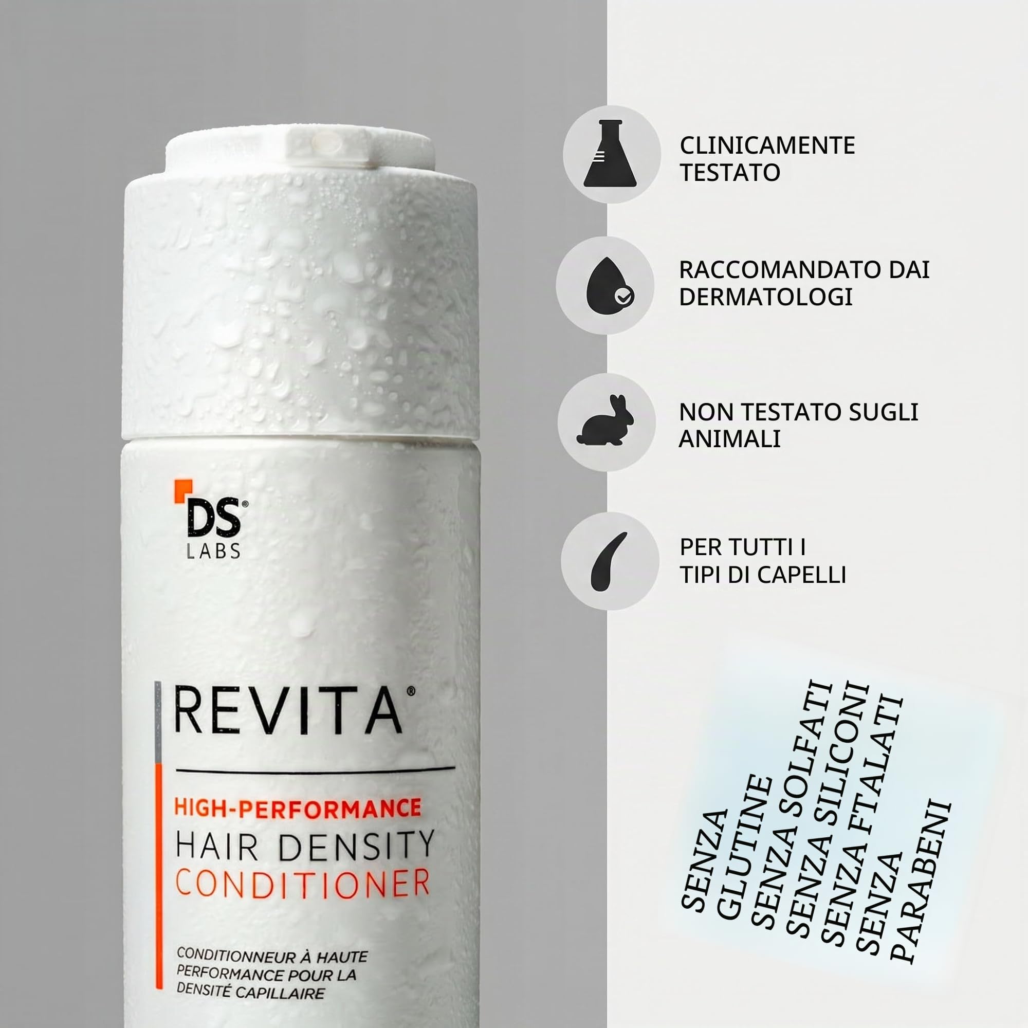 DS Labs Revita Conditioner – Balsamo ad Alte Prestazioni per la Densità dei Capelli, Rinforzante, Addensante e Volumizzante, Capelli Più Folti e dall’Aspetto più Sano, per Uomo e Donna, 205mL