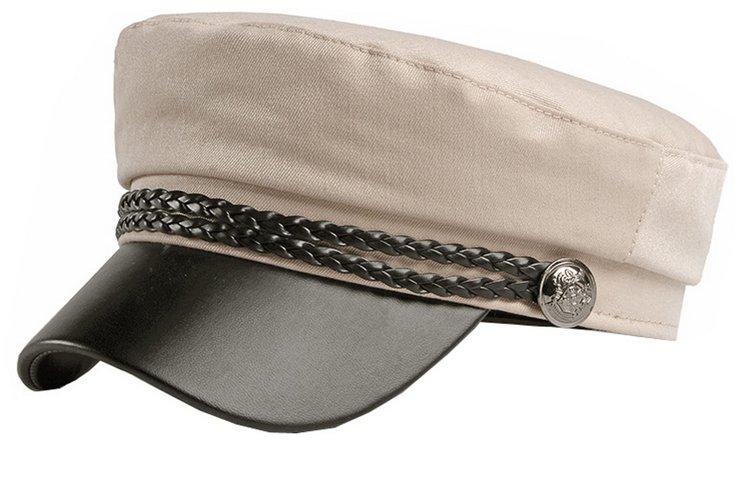 Brcus Men Women Yacht Captain Sailor Hat Newsboy Cabbie Baker Boy Peaked Beret Cap