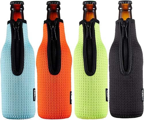 Aisladores de funda para botella de cerveza, 12 onzas, 11.2fl oz, cubiertas estándar para enfriar botellas de cerveza, chaqueta para botella de