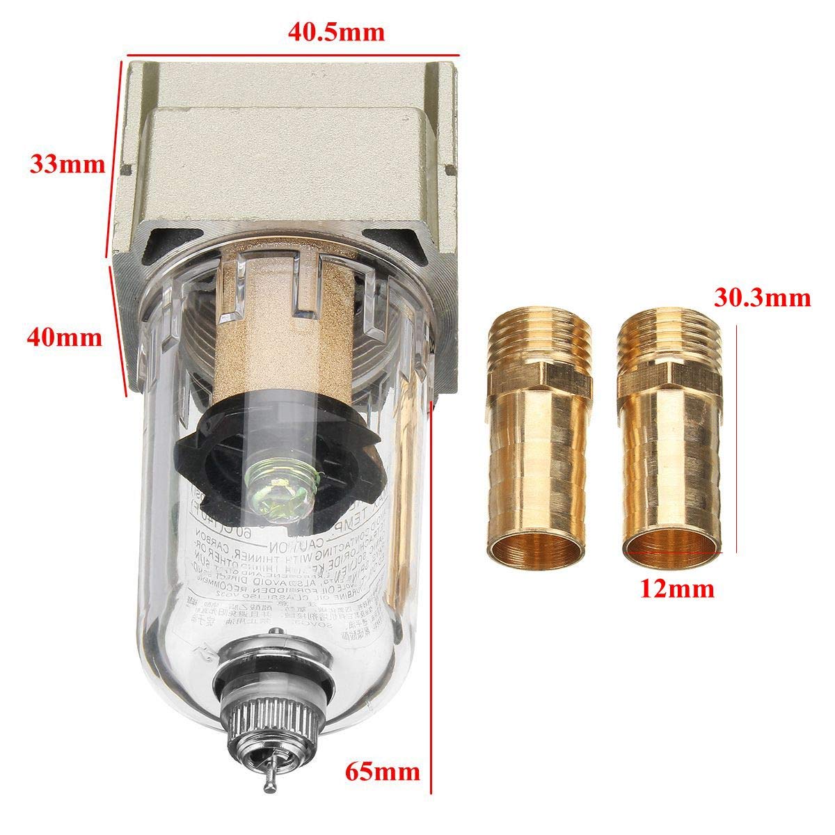 Depósito Universal de recuperación de Aceite de Motor con Filtro Separador de Gases y 2 Tubos Conectores de 10 mm/12 mm.