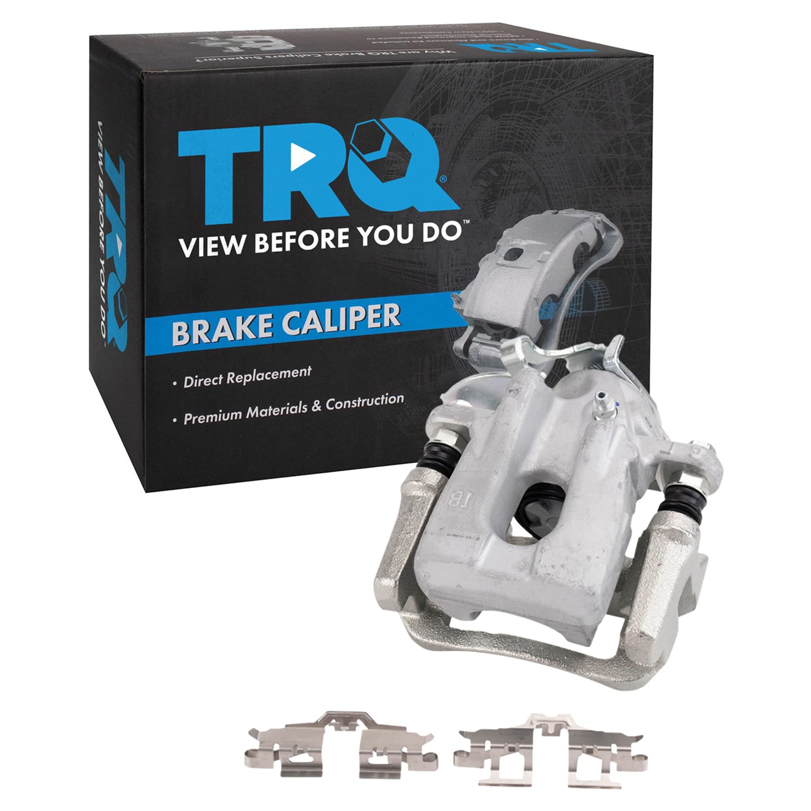 TRQ Rear Left Brake Caliper w/Bracket Drivers Side