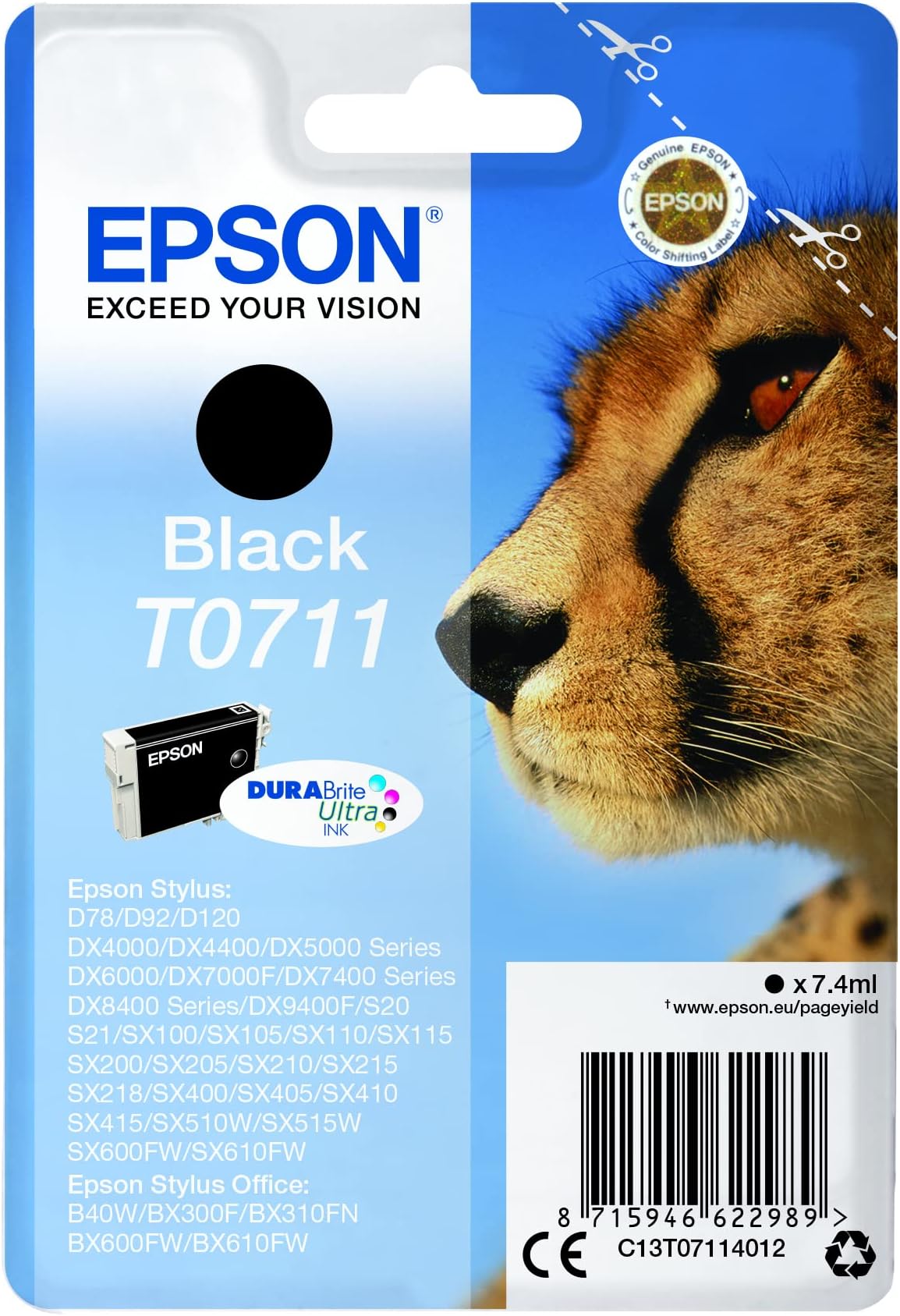 EpsonCartucho T0711 Negro