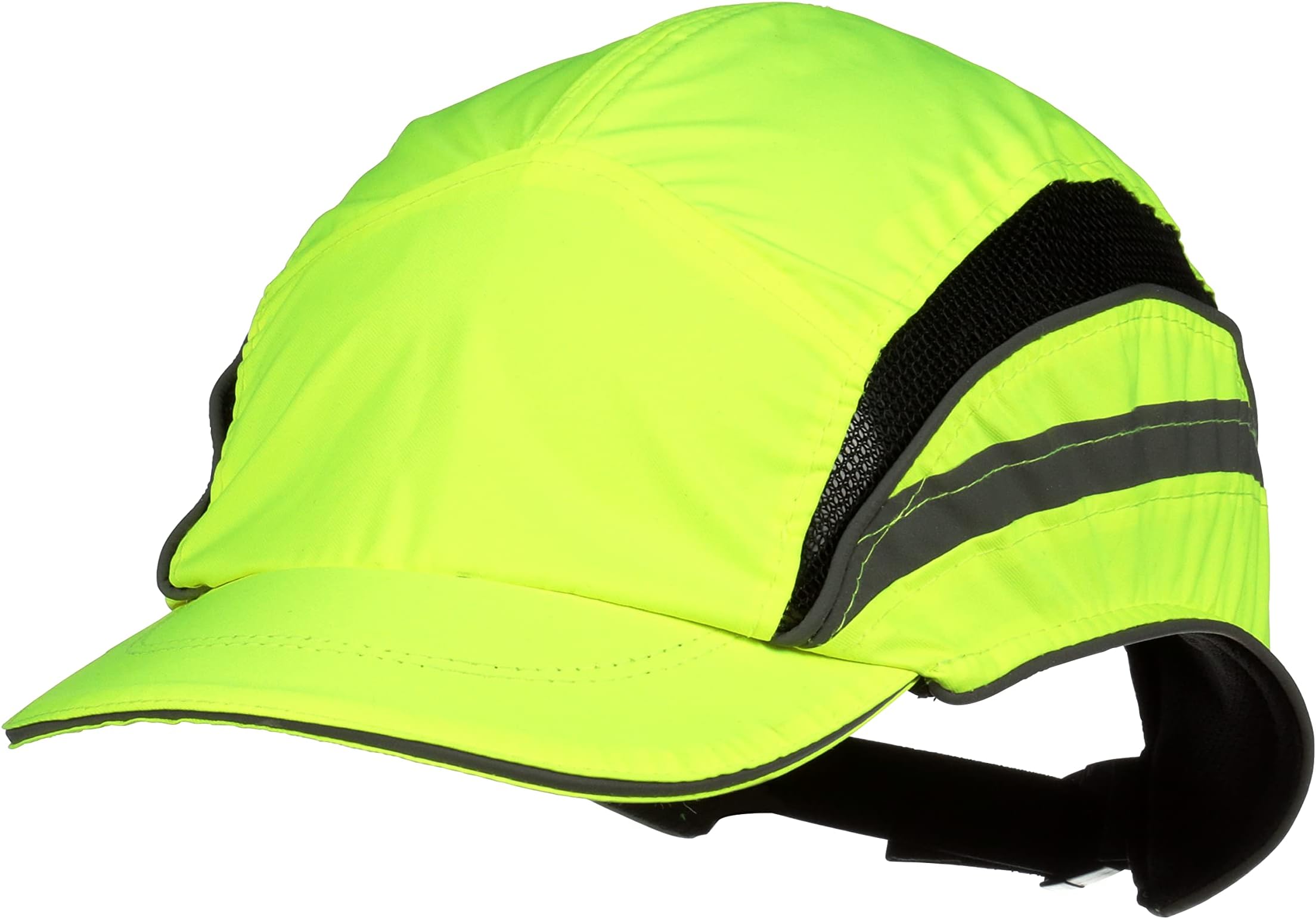 3M First Base 3 Bump Cap 2021866, Classic, High Visibility, Yellow Reduced Peak, 55mm