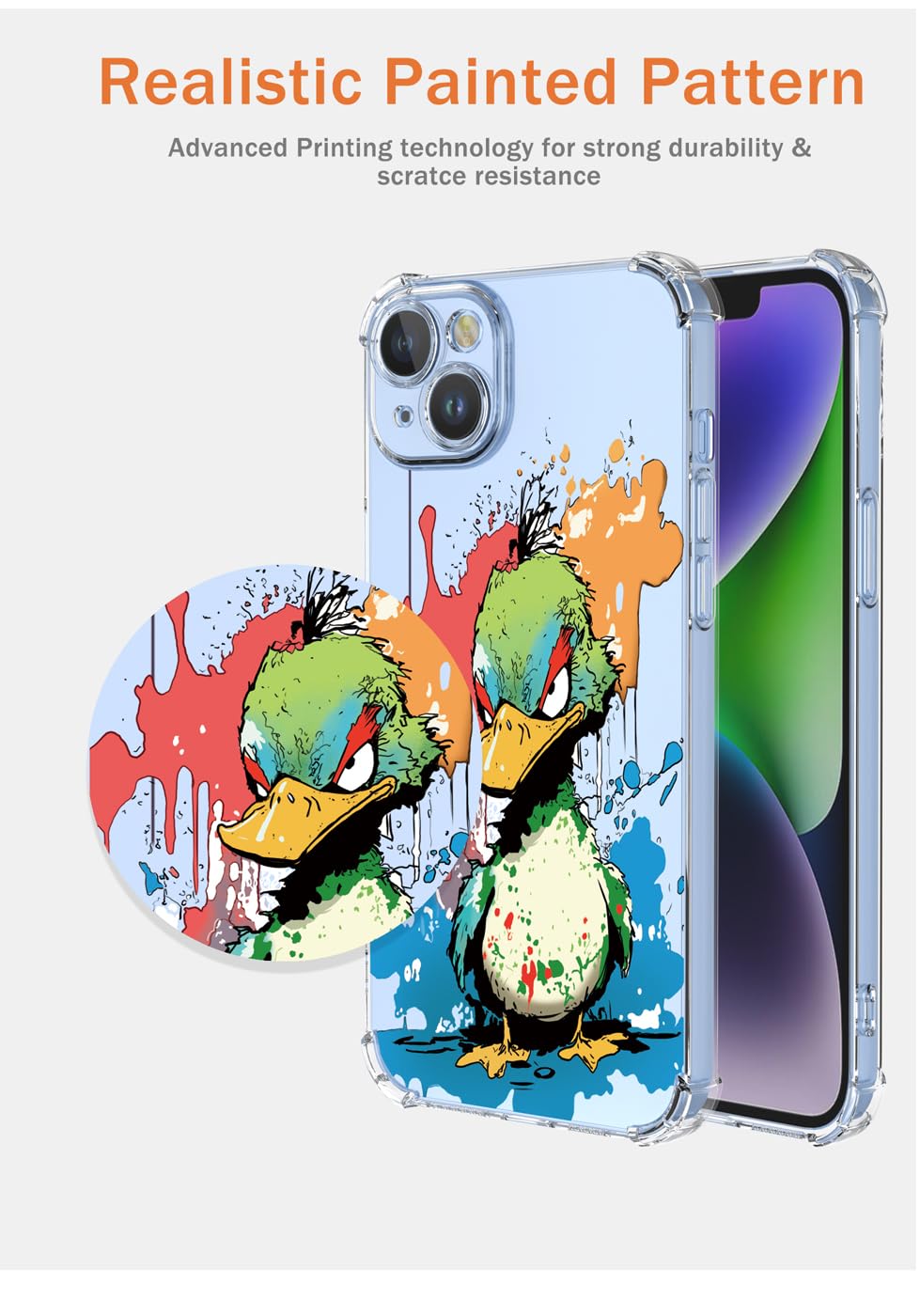 YUXING Cover Trasparente per Xiaomi Redmi 13 4G / Poco M6 4G