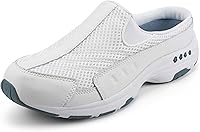 Easy Spirit Women's Traveltime Mule - Comfortable Slip-On Shoes with Shock-Absorbing Sock Liners & Lightweight Outsole