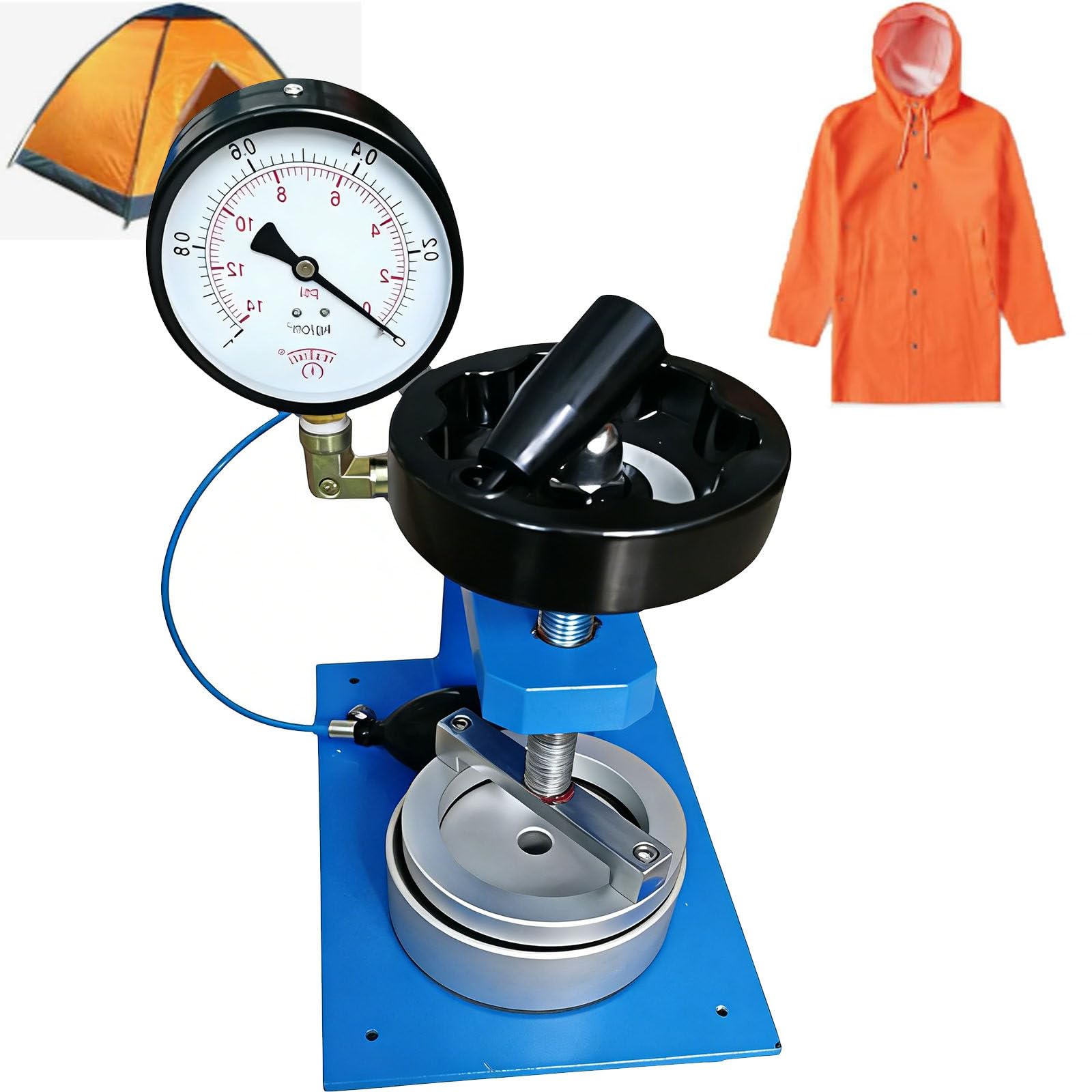 JozyJul Textile Fabric Hydrostatic Pressure Tester Plastic Bags Garments Tents Raincoat Waterproof Testing Machine,DIY Tools PointerType-10000mm