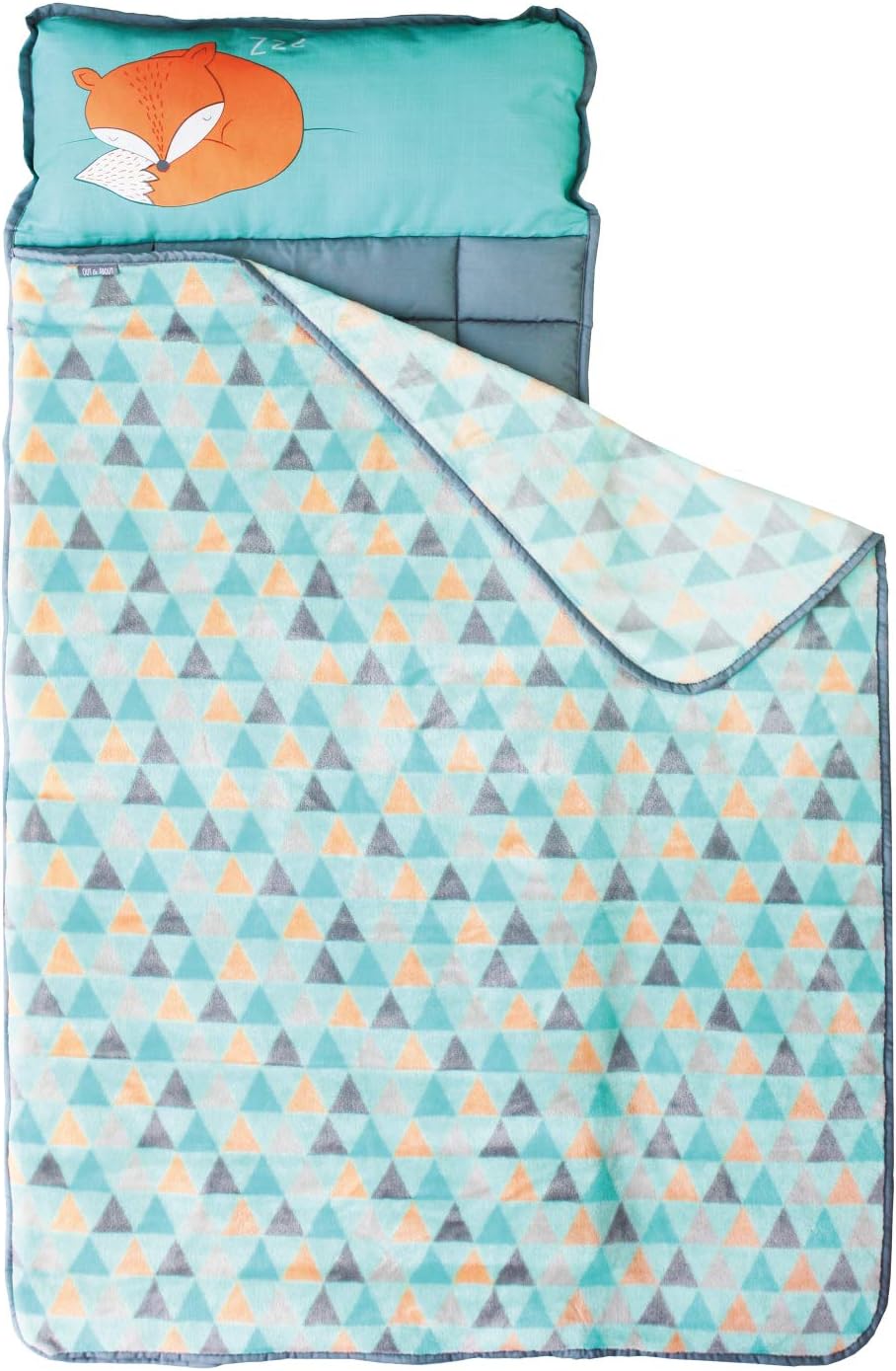 Nap Mat for Toddlers - Nap Mats for Preschool Kindergarten - Fox Gifts for Toddlers - Portable Toddler Sleeping Bag w Pillow - Toddler Blankets for Boys - Toddler Blankets for Girls - Gifts for Girls