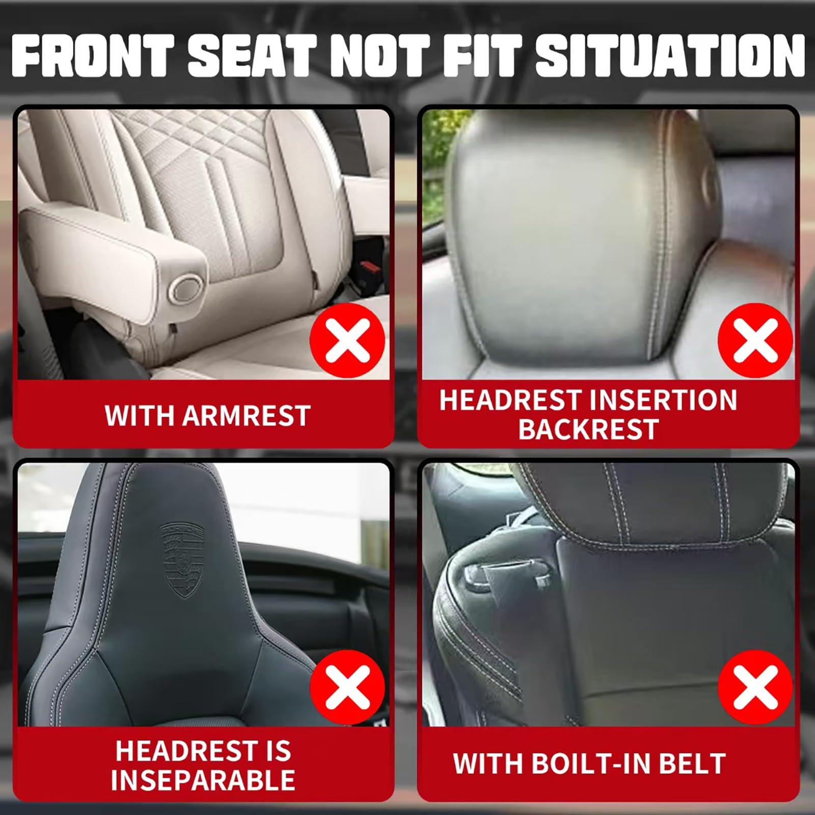 FIENZA Autositzbezüge für XPeng G6 Innenraum Zubehör Airbag Geeignet Sitzbezüge Komplettset,Wasserdicht,Verschleißfest,Vorne und Hinten für Meisten 5-Sitzer Auto,Schwarz