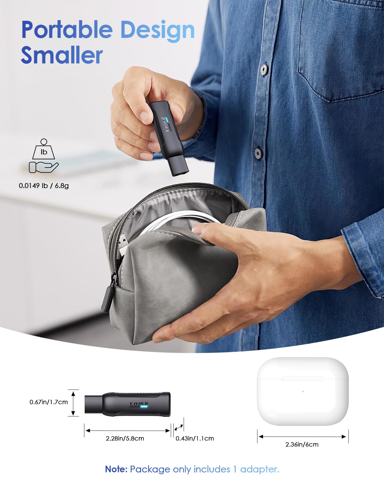 Braun Rasoio Elettrico Adattatore di Ricarica Mini Type-C 3.5V/12V Serie 1/3/5/6/7/9/XT5 USB-C