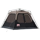 Coleman 4/6/8/10 Person Instant Camping Tent with 1-Minute Setup, Large Family Tent with Pre-Attached Poles, Air Vent, & Carry Bag, Sets Up in About 60 Seconds