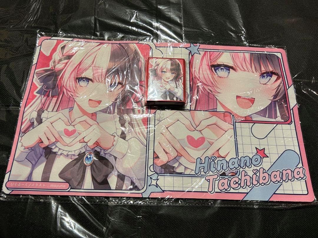 ぶいすぽ 橘ひなの プレイマットとスリーブ 橘ひなの カードスリーブ