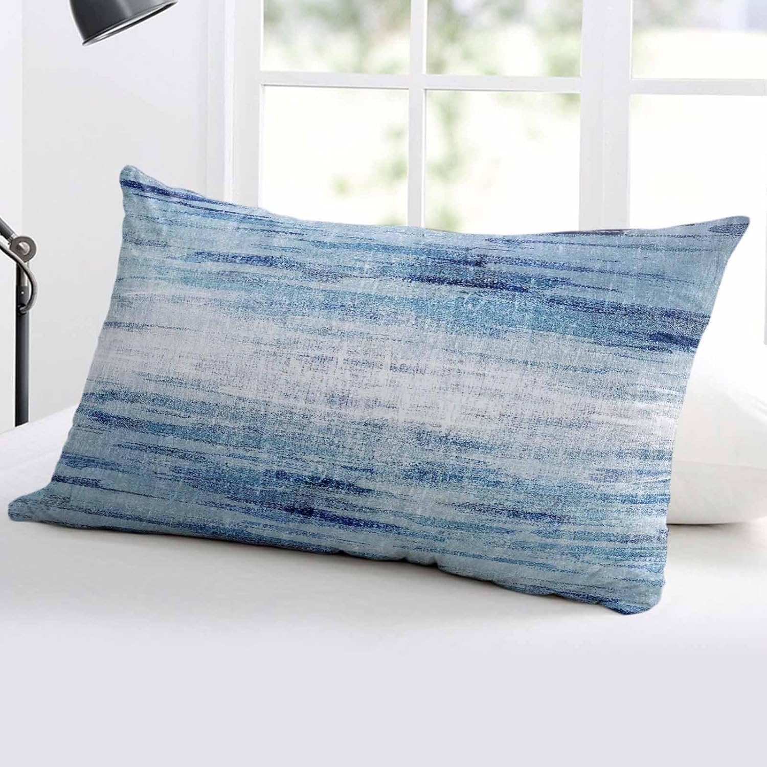 Pillowcase 24x36 Inch - Body Retro Blue Texture Abstract Modern Ombre Soft Brushed Microfiber Pillow Covers with Hidden Zipper Closure Bed Pillow Shams for Bedroom Sofa Car, 1pcs