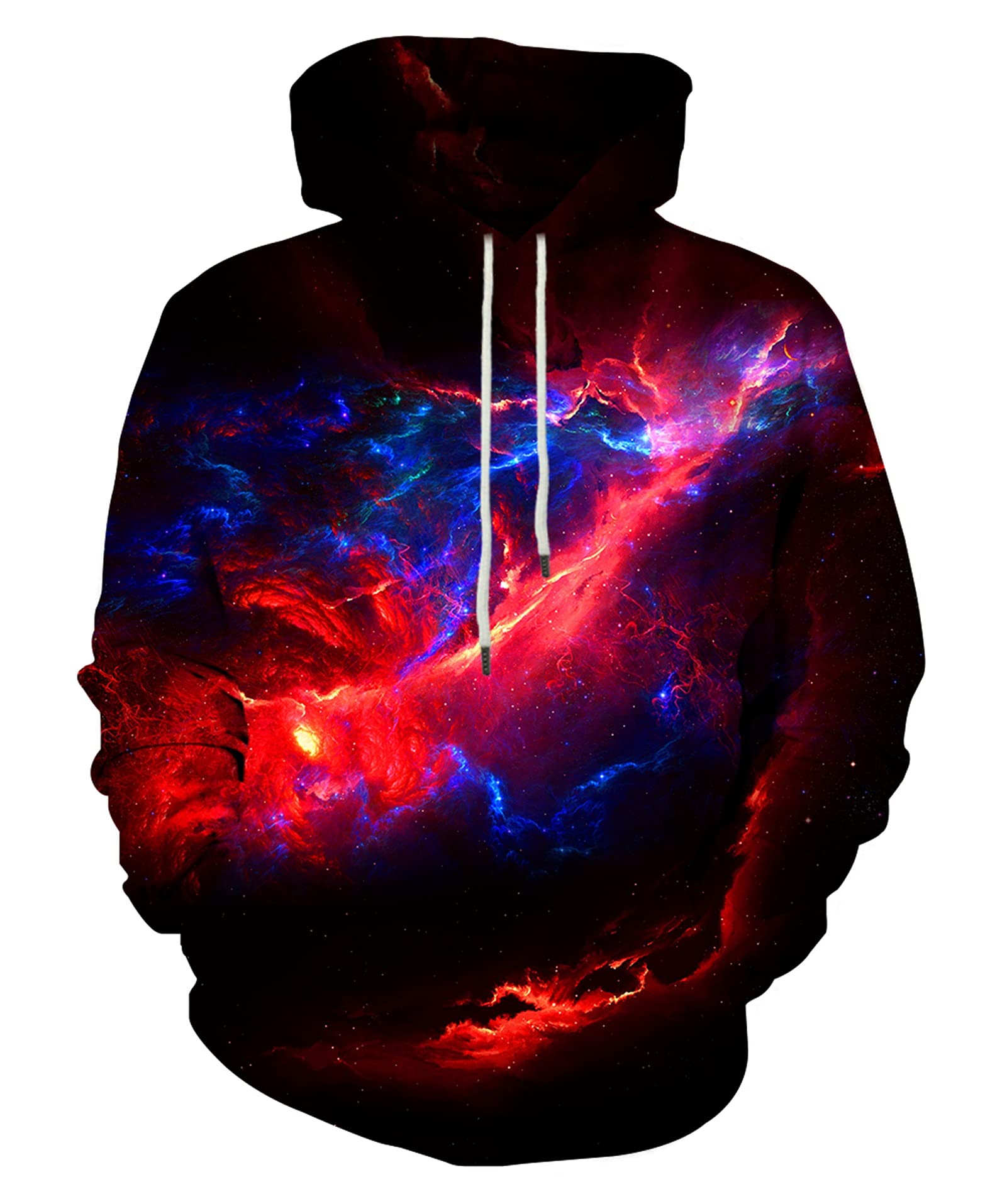 Felpa con Cappuccio Space Maglia di Tuta per Sport