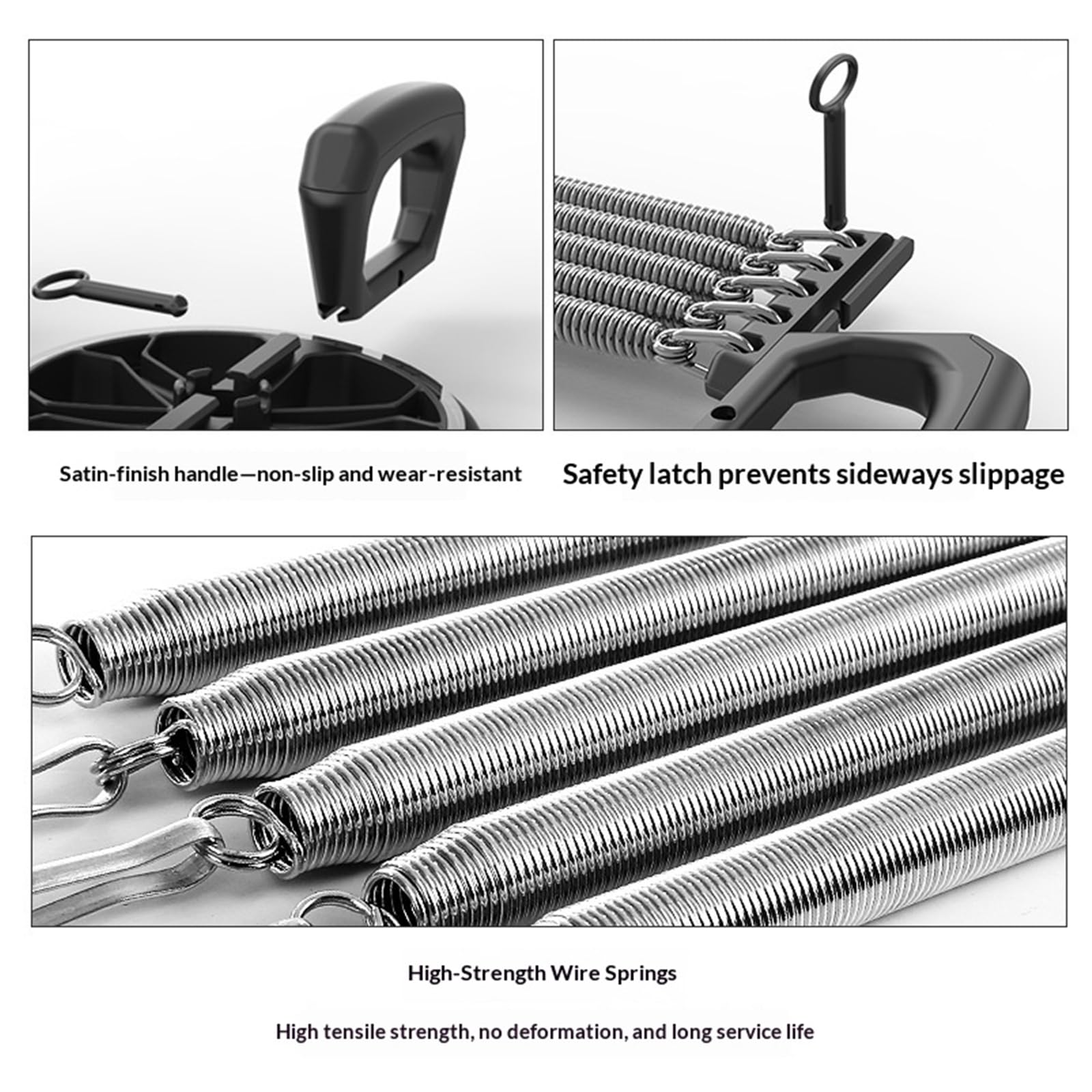 Zestaw treningowy 3 w 1 Ab Roller Push Up Bar Chest Expander | Stalowa rurka antypoślizgowe uchwyty piankowe rdzeń ramię ramię mięsień domowa siłownia zestaw fitness