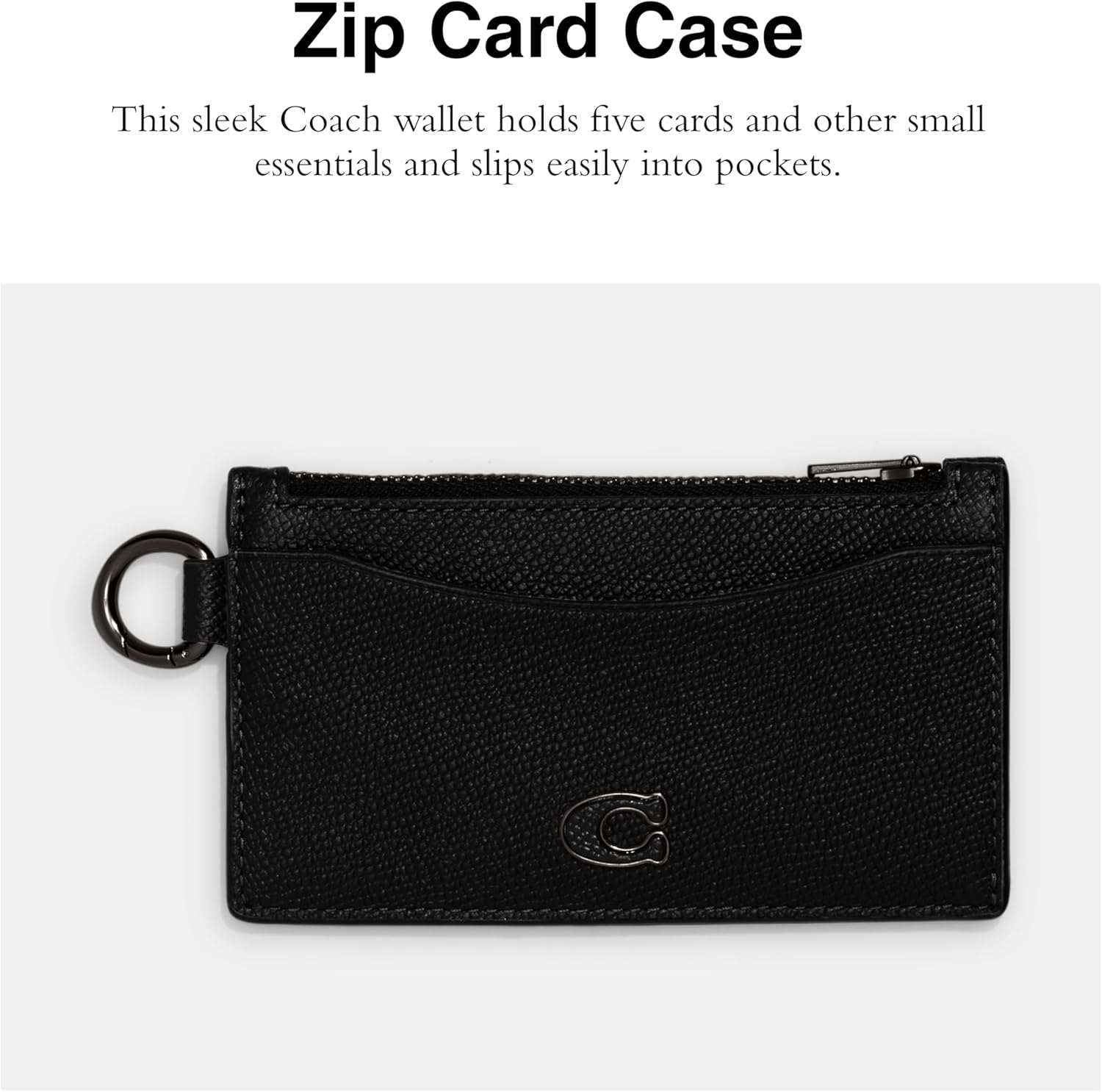 COACH Men's Zip Card Case